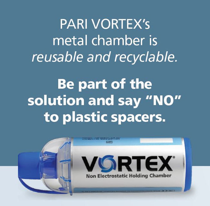 VORTEX® Holding Chamber/Spacer with Medium Mask